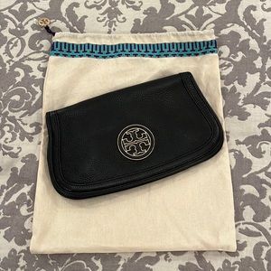 Tory Burch Black Leather Clutch